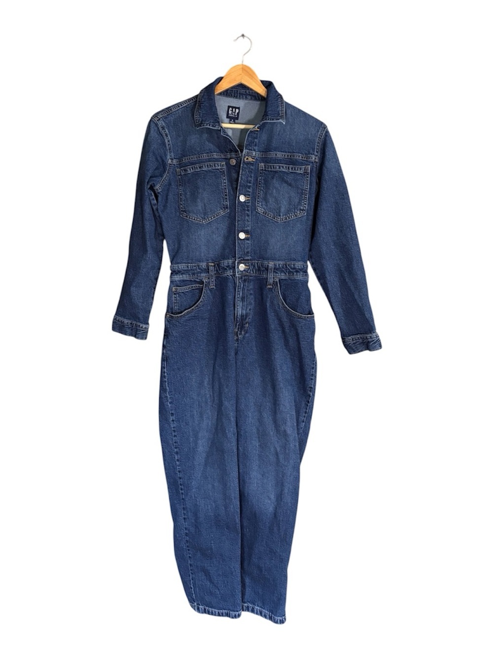 GAP Denim Jumpsuit in Dark Blue